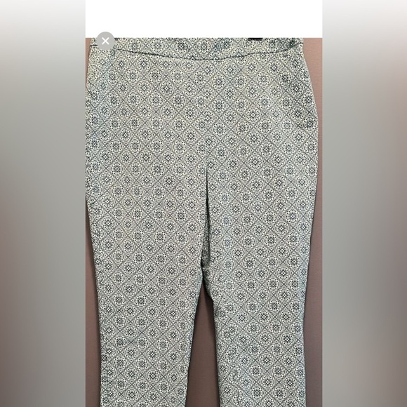 Chico’s stretch pant size 2R 12 green white EUC #67 30% off w♥️ - Picture 2 of 12